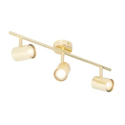 Plafonnier moderne en laiton 3 lumières orientables - Jeana