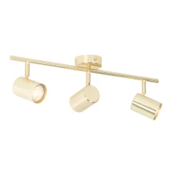 Plafonnier moderne en laiton 3 lumières orientables - Jeana