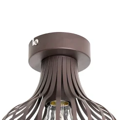 Plafonnier moderne marron 18 cm - Saffira