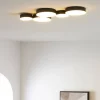 Plafonnier moderne noir 5 spots lumineux LED - Skavi