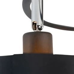 Plafonnier moderne noir 3 lumières - Lofty