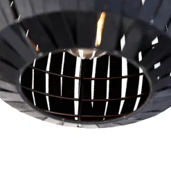 Plafonnier moderne noir 26 cm - Zoë