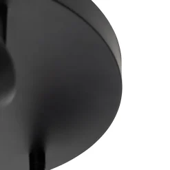 Plafonnier moderne noir réglable rond 3 lumières - Java