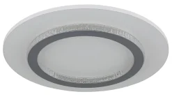 Plafonnier métal blanc mat, LED JAYDEN