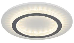 Plafonnier métal blanc mat, LED JAYDEN