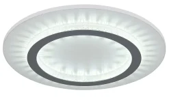 Plafonnier métal blanc mat, LED JAYDEN