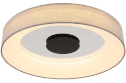 Plafonnier métal blanc mat, LED TERPSA