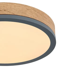 Plafonnier métal graphite, LED DORO