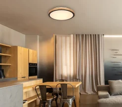 Plafonnier métal noir mat, LED BRUNO