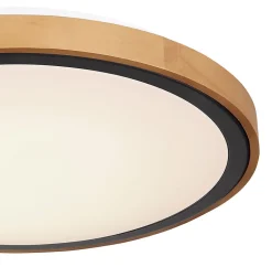 Plafonnier métal noir mat, LED BRUNO