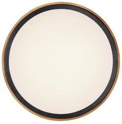 Plafonnier métal noir mat, LED BRUNO