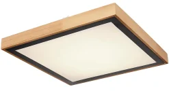 Plafonnier métal noir mat, LED BRUNO