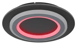 Plafonnier métal noir mat, LED JAYDEN