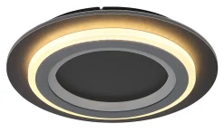Plafonnier métal noir mat, LED JAYDEN