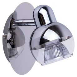 Plafonnier mural à LED 'Boccia' chromé