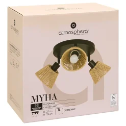 Plafonnier Myha beige 25x21cm - Atmosphera