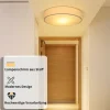 Plafonnier NETTLIFE abat-jour en tissu rond 38CM E27 lampe de plafond de chambre moderne