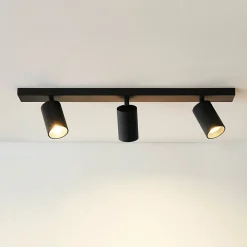Plafonnier noir à trois projecteurs - Renzo