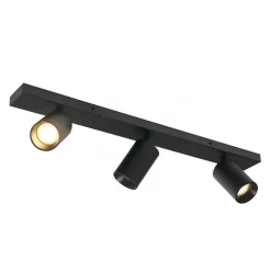 Plafonnier noir à trois projecteurs - Renzo