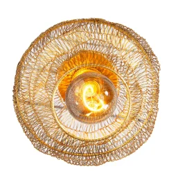 Plafonnier oriental doré 25 cm - Vadi