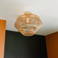 Plafonnier oriental doré 45 cm - Vadi