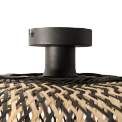 Plafonnier oriental en bambou noir 40 cm - Ostrava