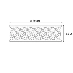 Plafonnier oriental en bambou naturel 40 cm - Tremmo