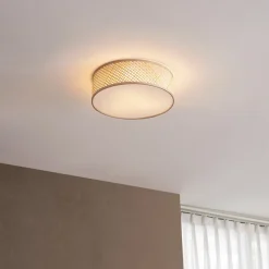 Plafonnier oriental en bambou naturel 40 cm - Tremmo