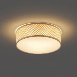 Plafonnier oriental en bambou naturel 40 cm - Tremmo