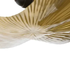 Plafonnier oriental en laiton avec noir 3 lumières - Louka