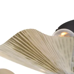 Plafonnier oriental en laiton avec noir 3 lumières - Louka