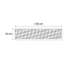Plafonnier oriental en rotin 30 cm - Tromma
