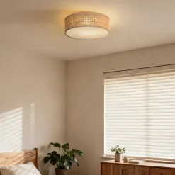 Plafonnier oriental en rotin 30 cm - Tromma