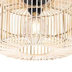 Plafonnier oriental en rotin - Maud