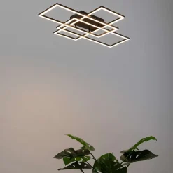 Plafonnier ou applique LED dimmable futuriste triple rectangle - Eli