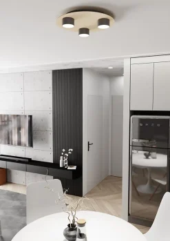 Plafonnier PIXO 3 BL, Emibig Lighting, Fabriqué en EU