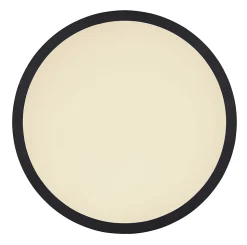 Plafonnier plastique noir, LED SAPANA