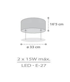 Plafonnier pour enfant Star Light Lumière Étoilée blanc