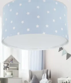 Plafonnier pour enfant Star Light Lumière Étoilée bleu