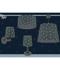 Plafonnier pour enfant Star Light Lumière Étoilée bleu
