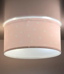 Plafonnier pour enfant Star Light Lumière Étoilée rose