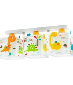 Plafonnier pour enfants à 3 lampes Dinos Dinosaures