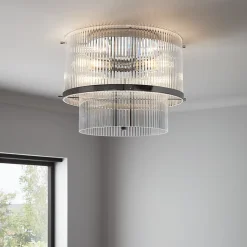 Plafonnier Rhyolit GoodHome E27 IP20 ⌀41,4cm argent