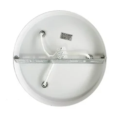 Plafonnier Rond 3 Spots Orientables Alu Blanc pour Ampoule GU10 - SILAMP