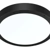 Plafonnier rond IP65 (1800LM) Noir - Voltman