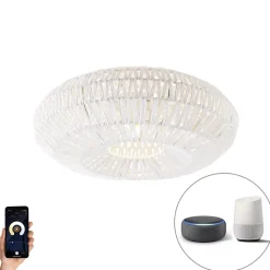 Plafonnier rétro intelligent blanc avec Wifi A60 - Lina