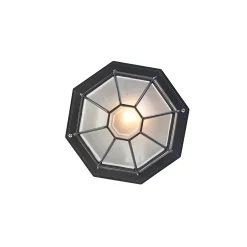 Plafonnier rustique gris foncé 26,5 IP44 - Bri