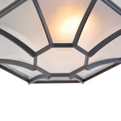 Plafonnier rustique gris foncé 26,5 IP44 - Bri