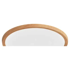 Plafonnier salle de bain effet bois LED integrée Solidaster blanc chaud, neutre Ø.29,4cm IP44 1600lm 14.5W GoodHome