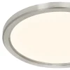 Plafonnier salle de bain gris chromé LED integrée Solidaster blanc chaud, neutre Ø.30cm IP44 1600lm 14.5W GoodHome